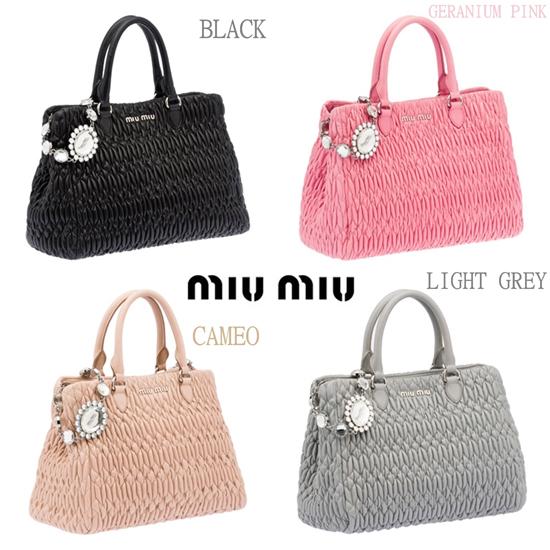 【最新作入荷 】4色MiuMiu スーパーコピー*マトラッセトートバッグ1516AW5BA958